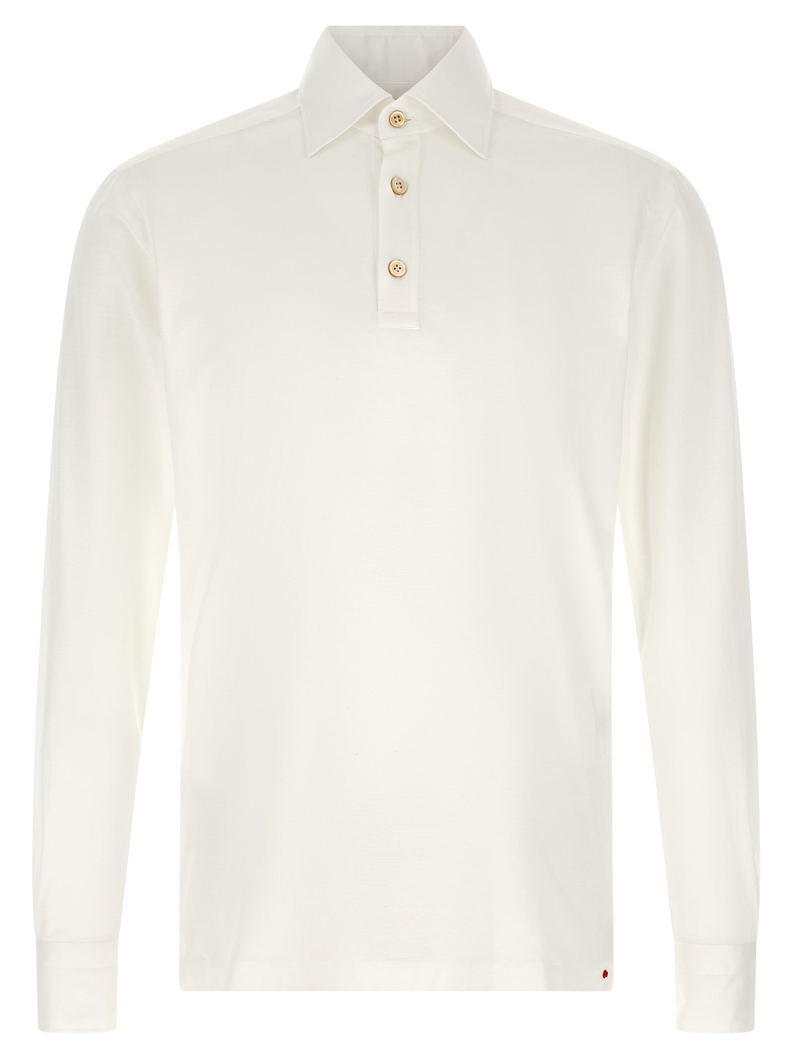 White Cotton Polo Shirt