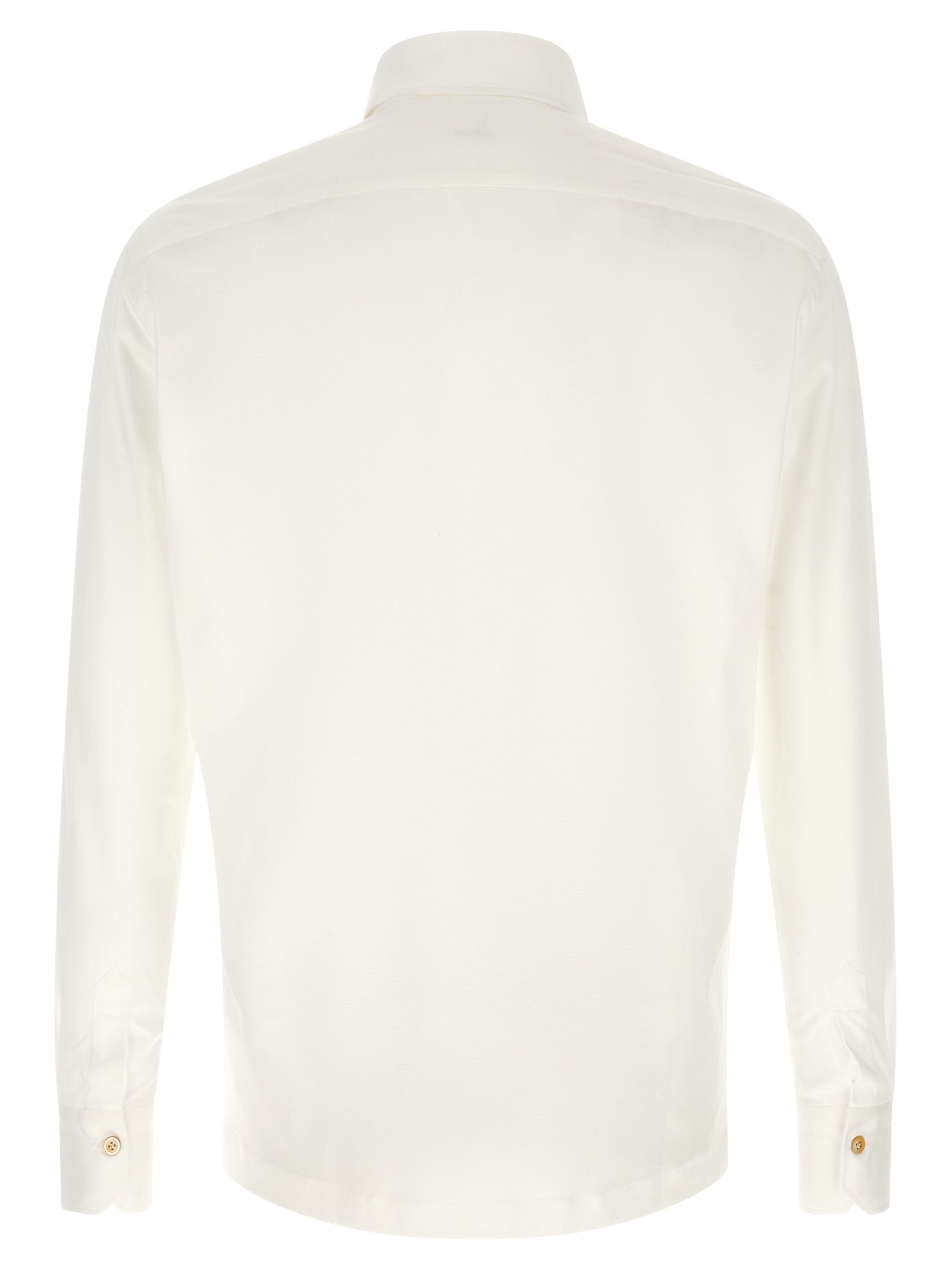 White Cotton Polo Shirt