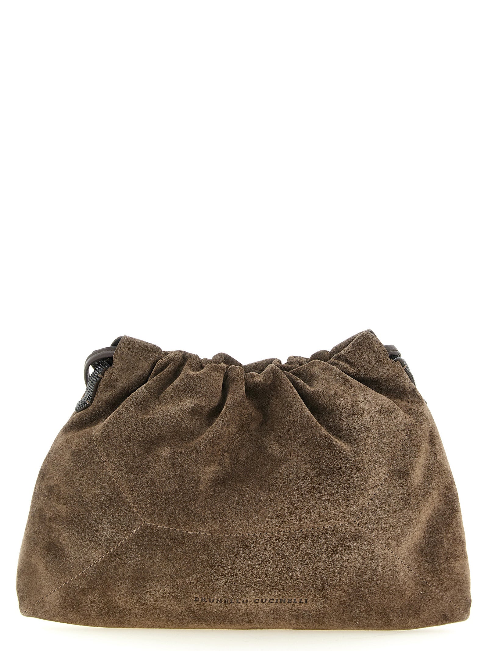 Brown Calfskin Clutch Bag