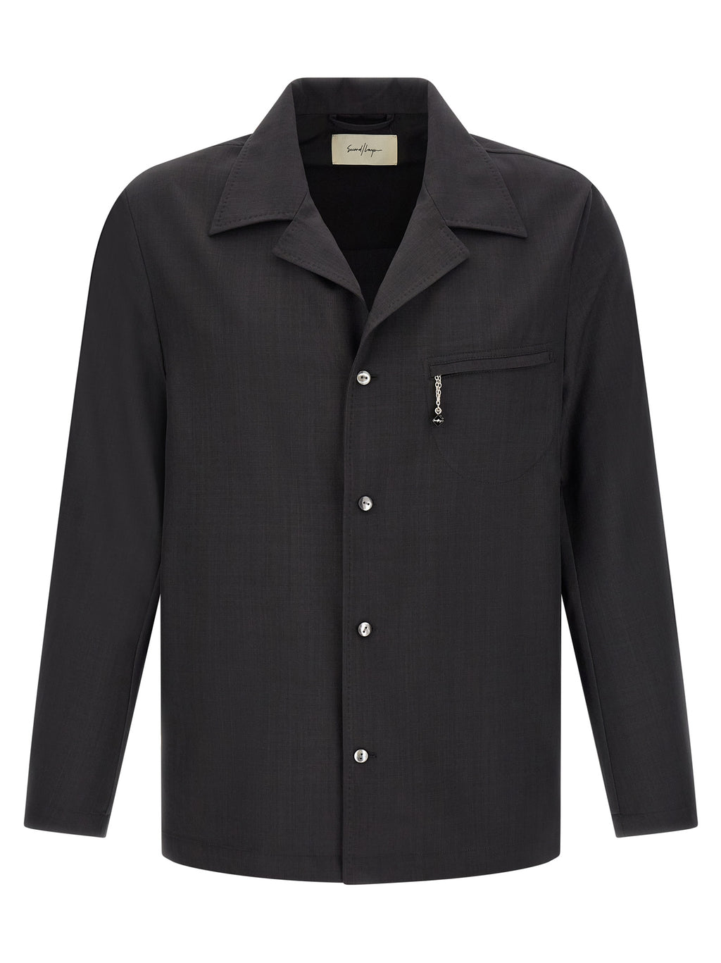 Gray Polyester Blouse