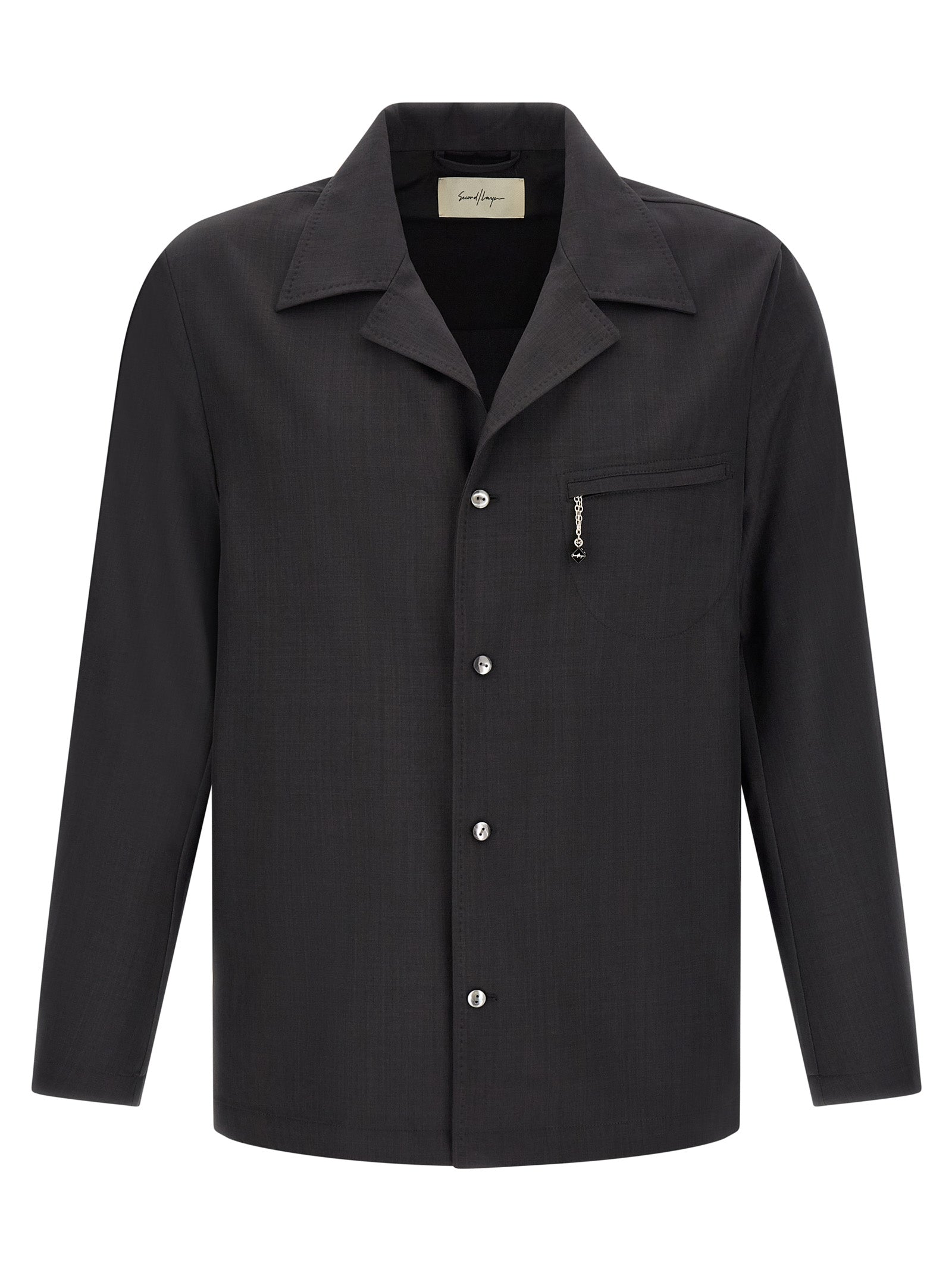 Gray Polyester Blouse