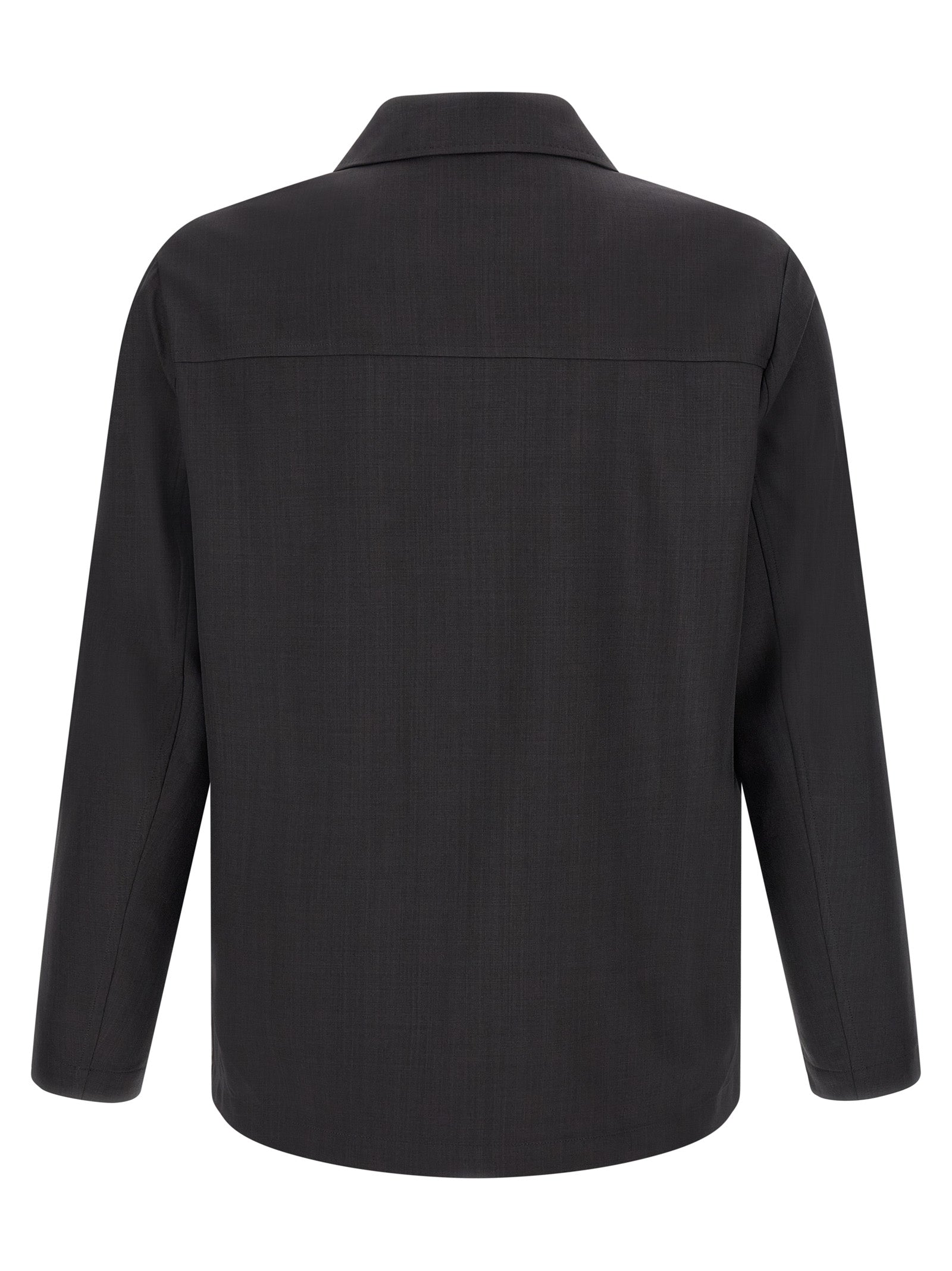 Gray Polyester Blouse