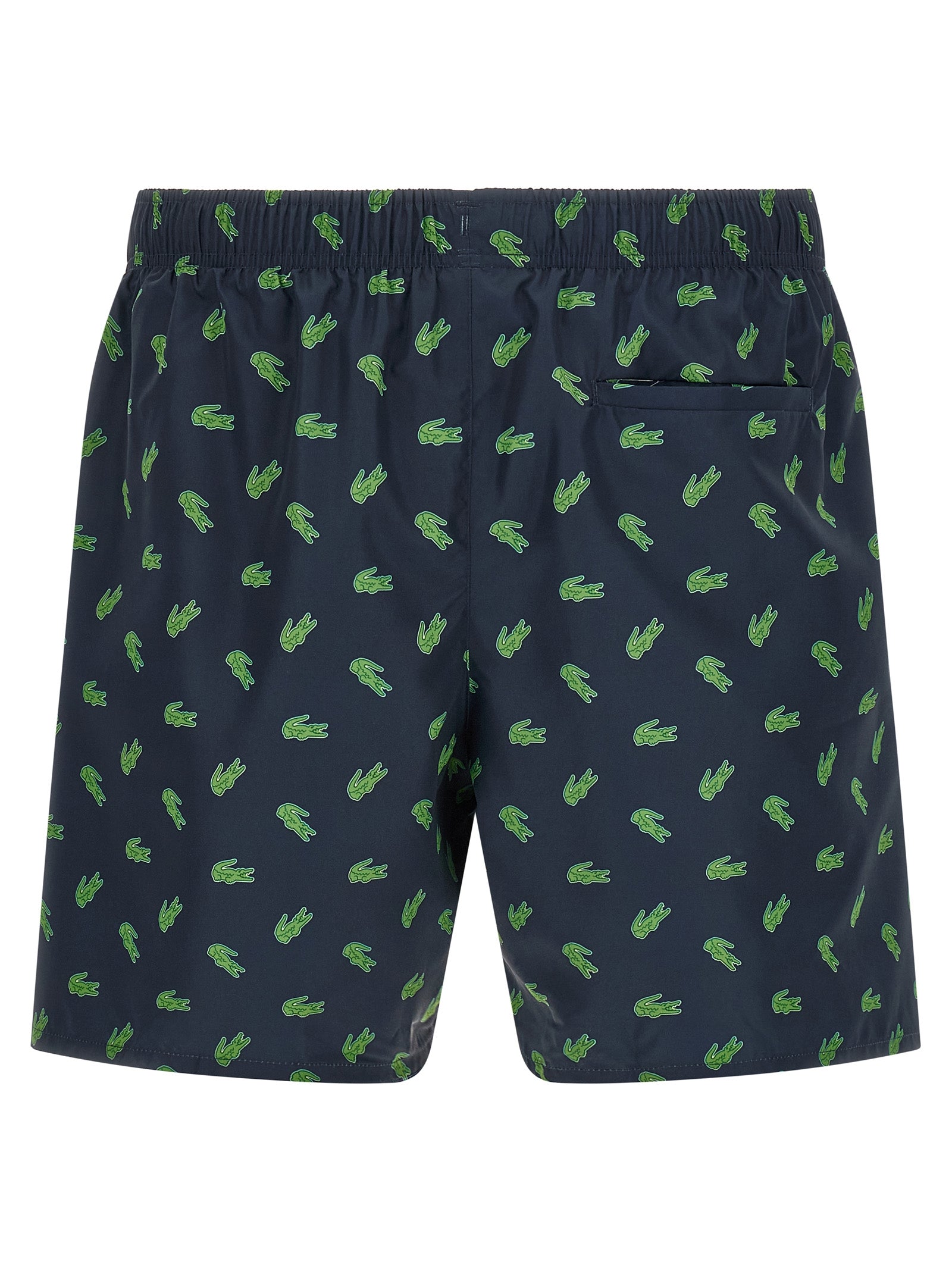 Blue Polyester Swim Shorts