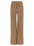Beige Cotton Jeans Denim