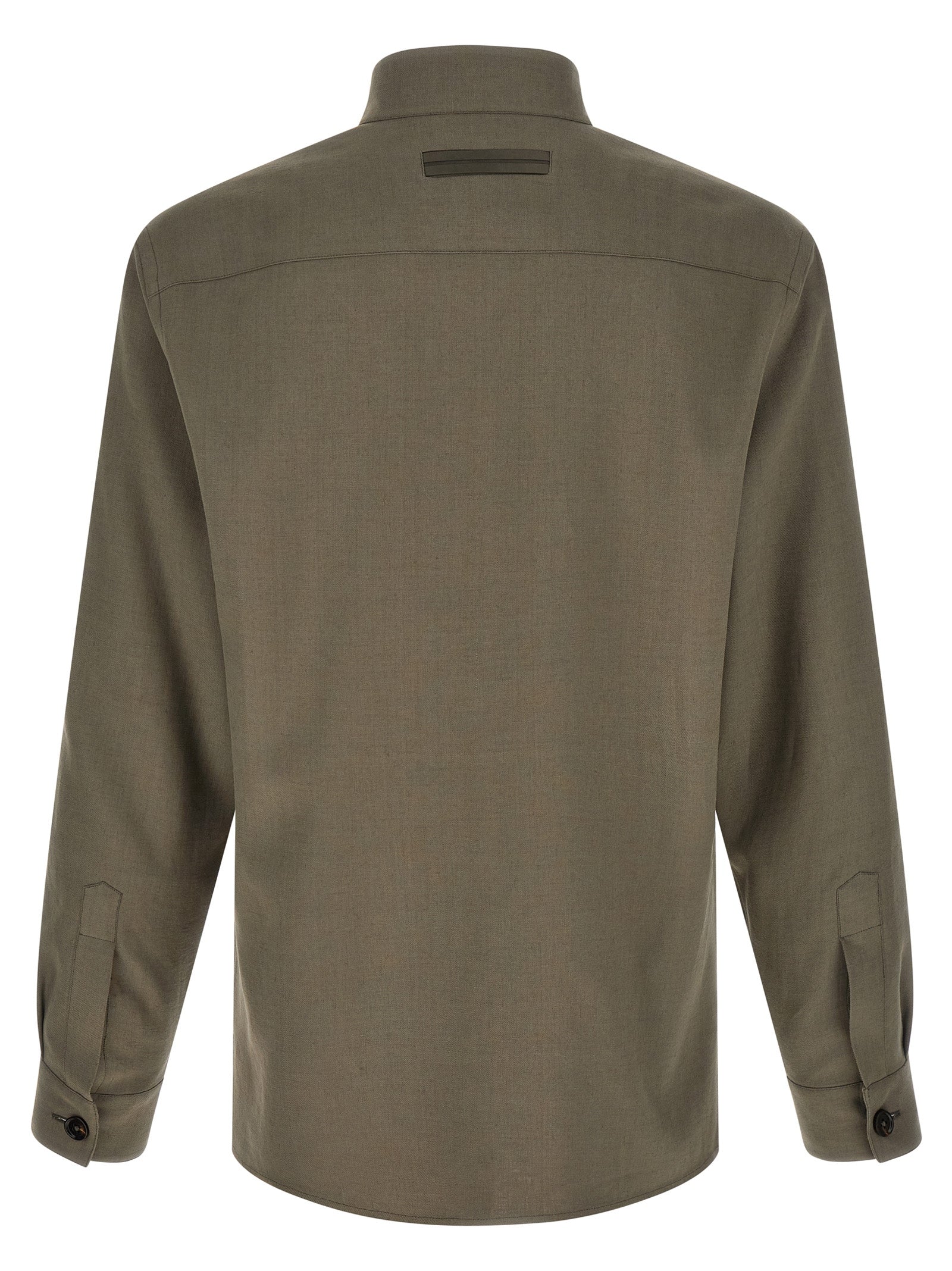 Gray Linen Blouse