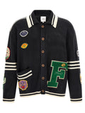 Black Cotton Cardigan