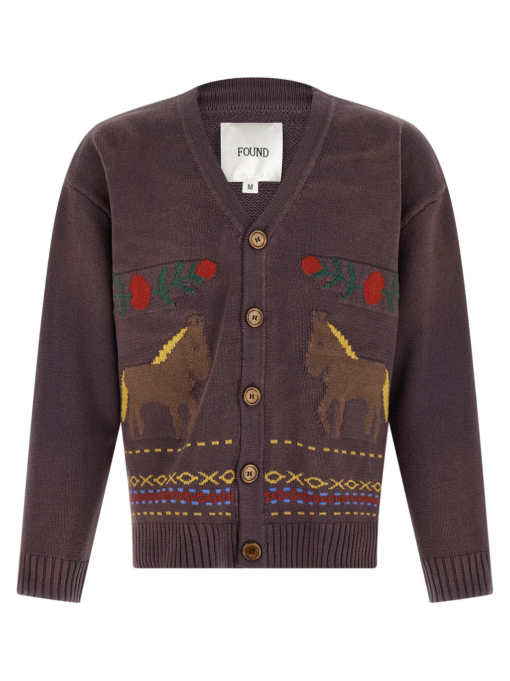 Brown Cotton Cardigan