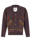 Brown Cotton Cardigan