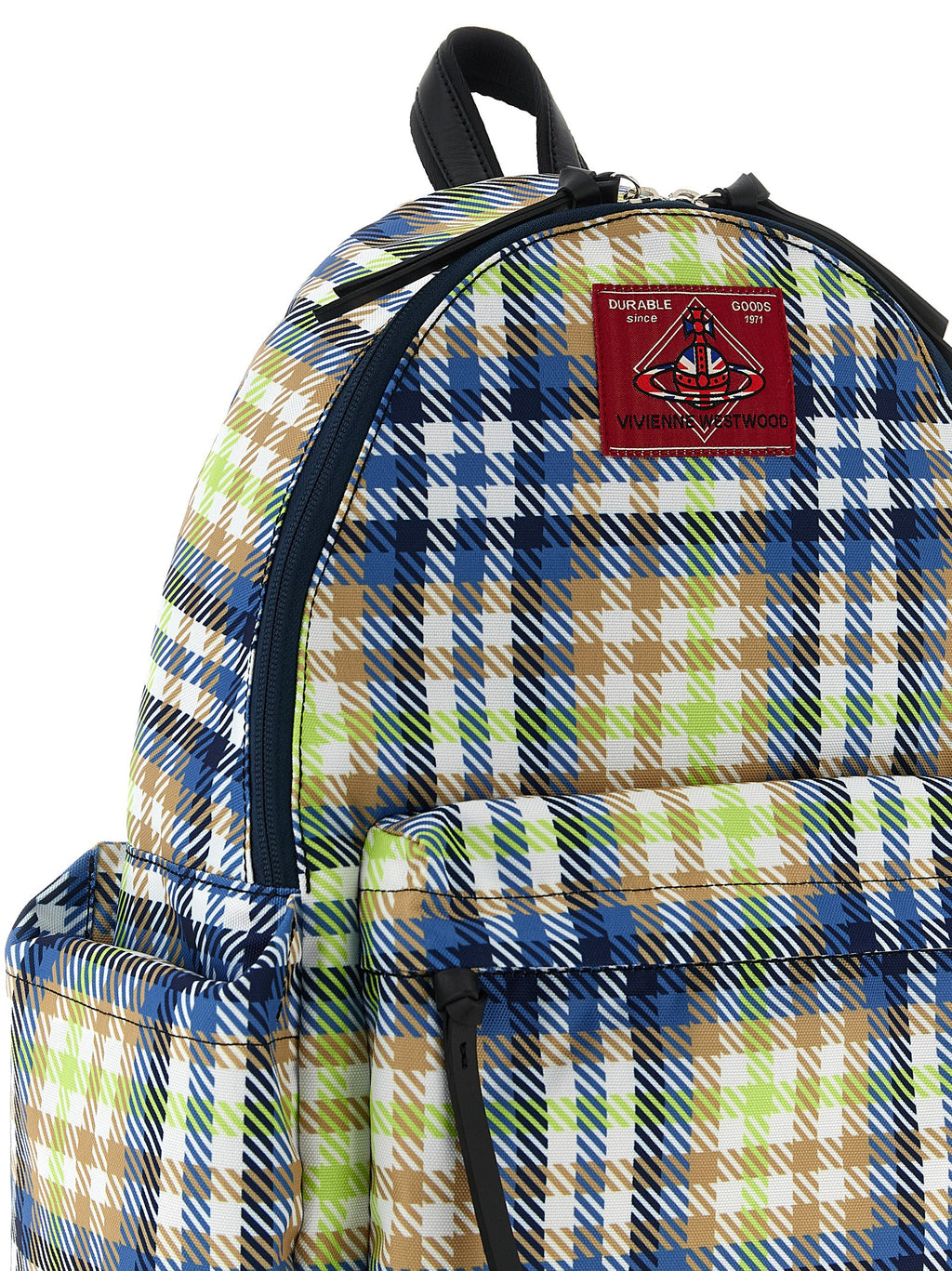 Multicolor Polyester Backpack