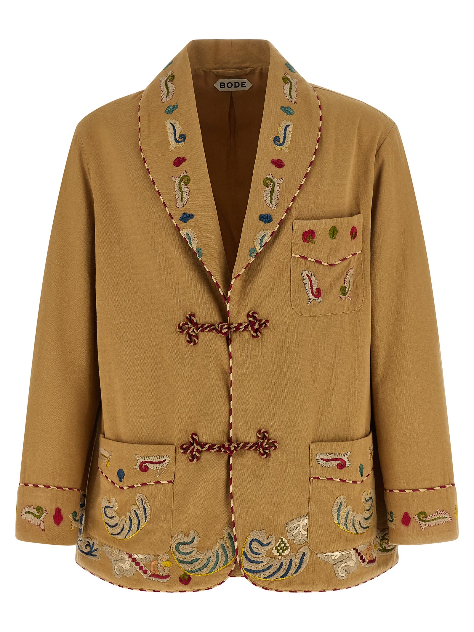 Beige Cotton Blazer