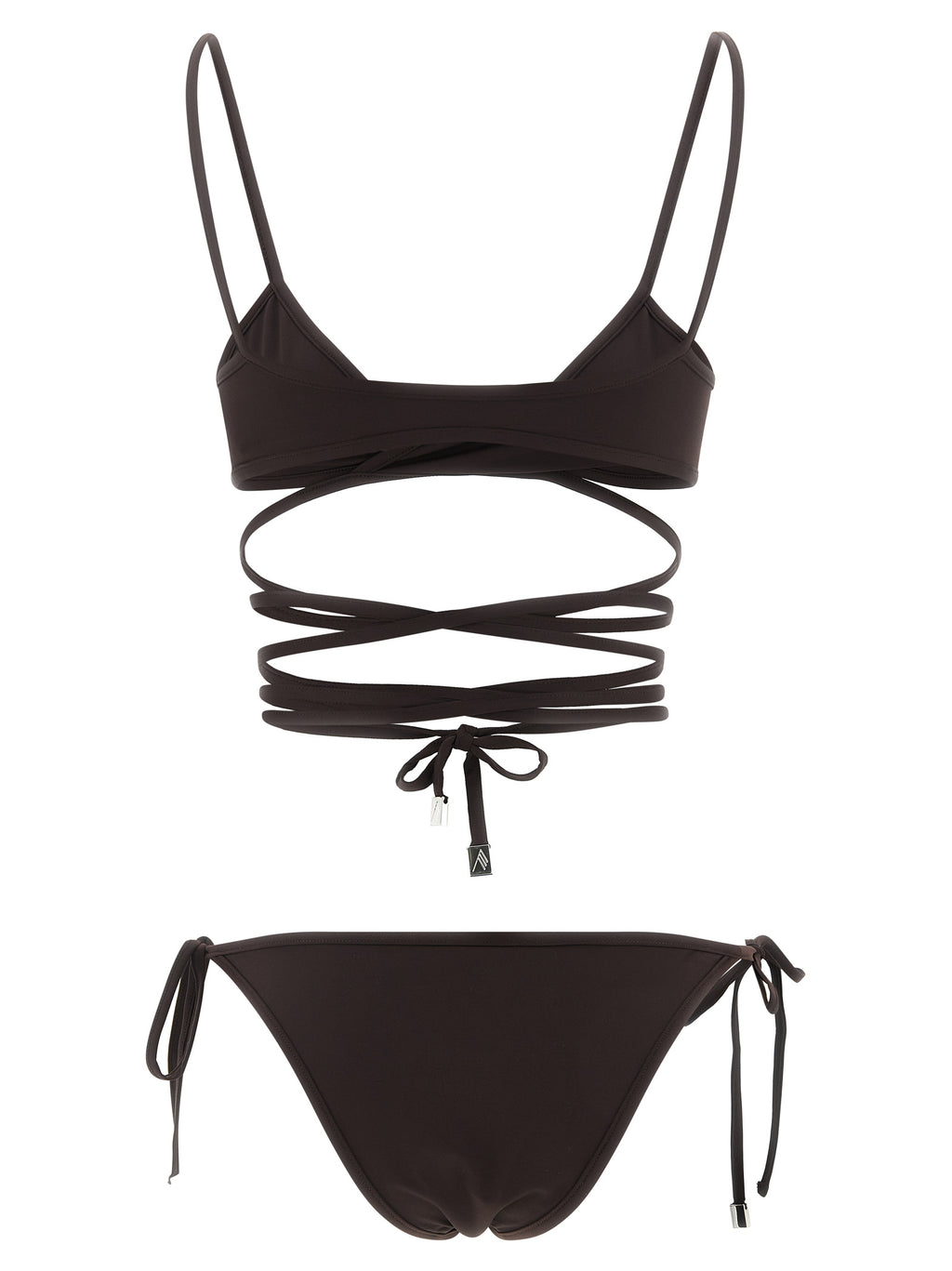 Brown Polyamide Bikini
