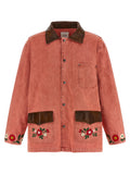 Multicolor Cotton Full-Length Jacket