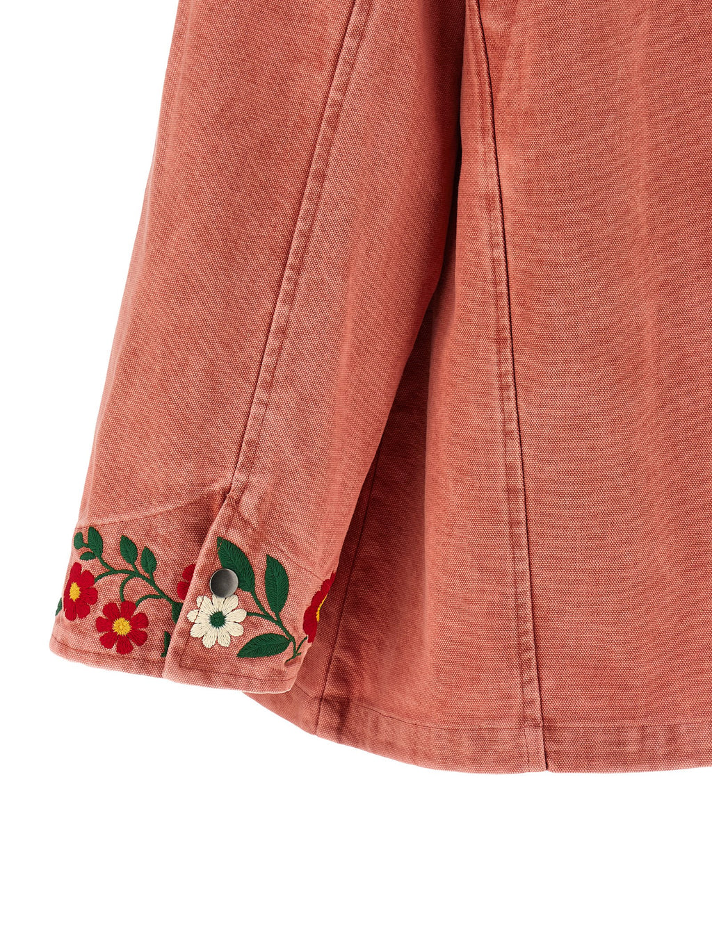Multicolor Cotton Full-Length Jacket
