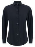 Blue Polyamide Blouse