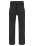 Gray Organic Cotton Straight-Leg Jeans