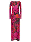 Emilio Pucci Fuchsia Polyamide Long Dress