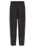 Brown Silk Athletic Pants