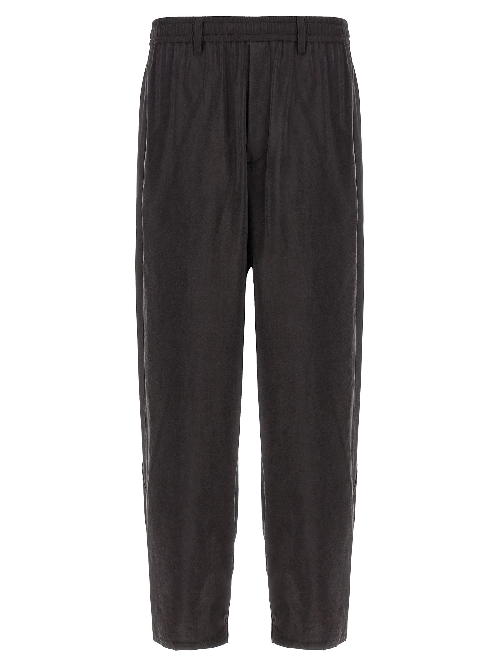 Brown Silk Athletic Pants