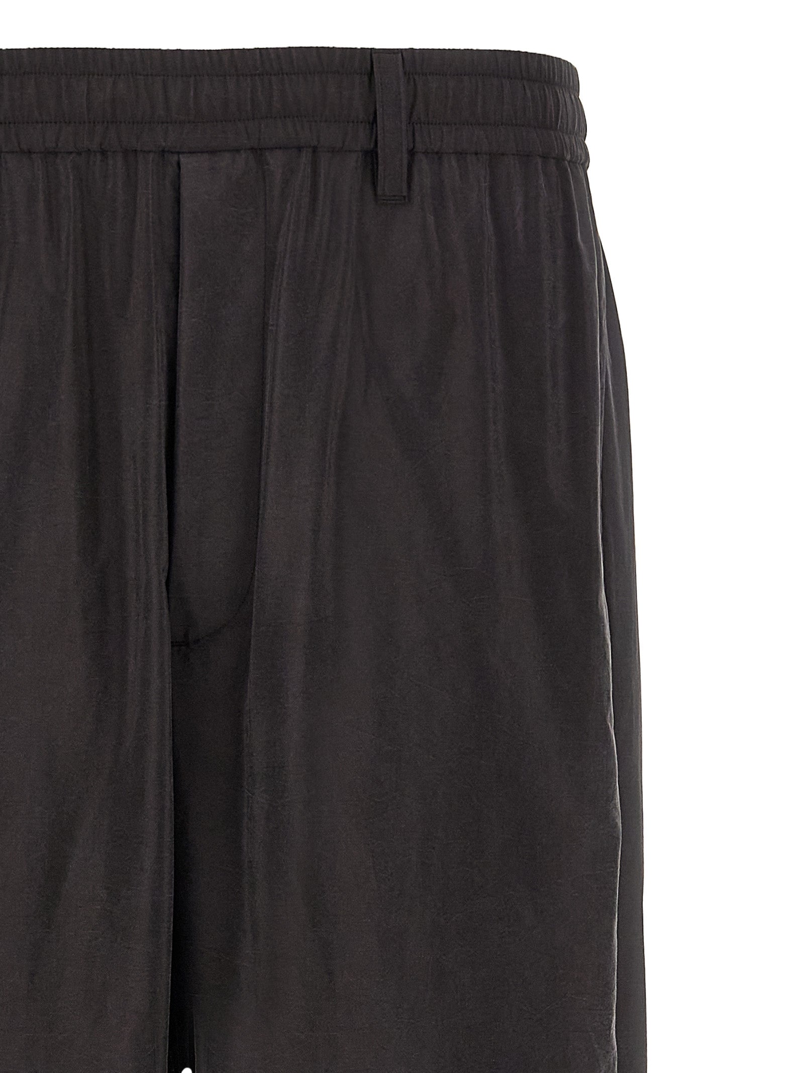 Brown Silk Athletic Pants