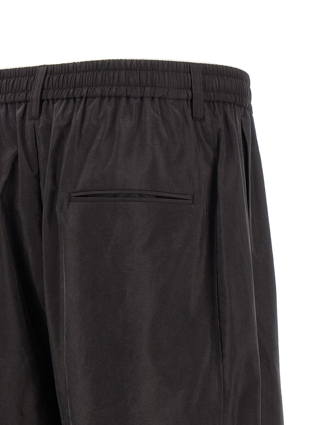 Brown Silk Athletic Pants