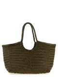 Bicolor Calfskin Shoulder Bag