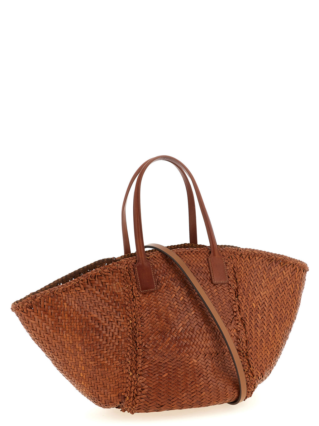 Brown Calfskin Tote Bag