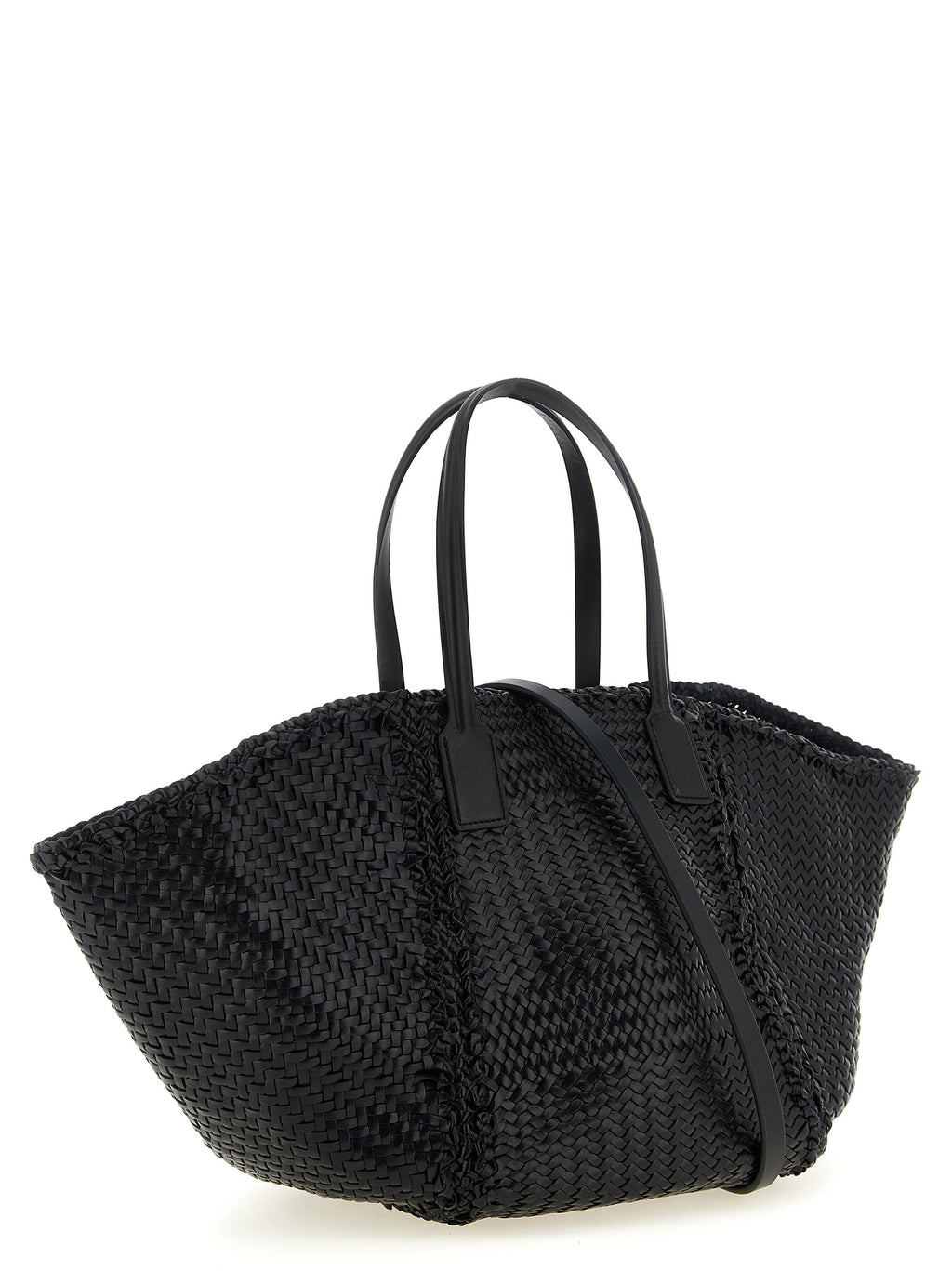 Black Calfskin Tote Bag