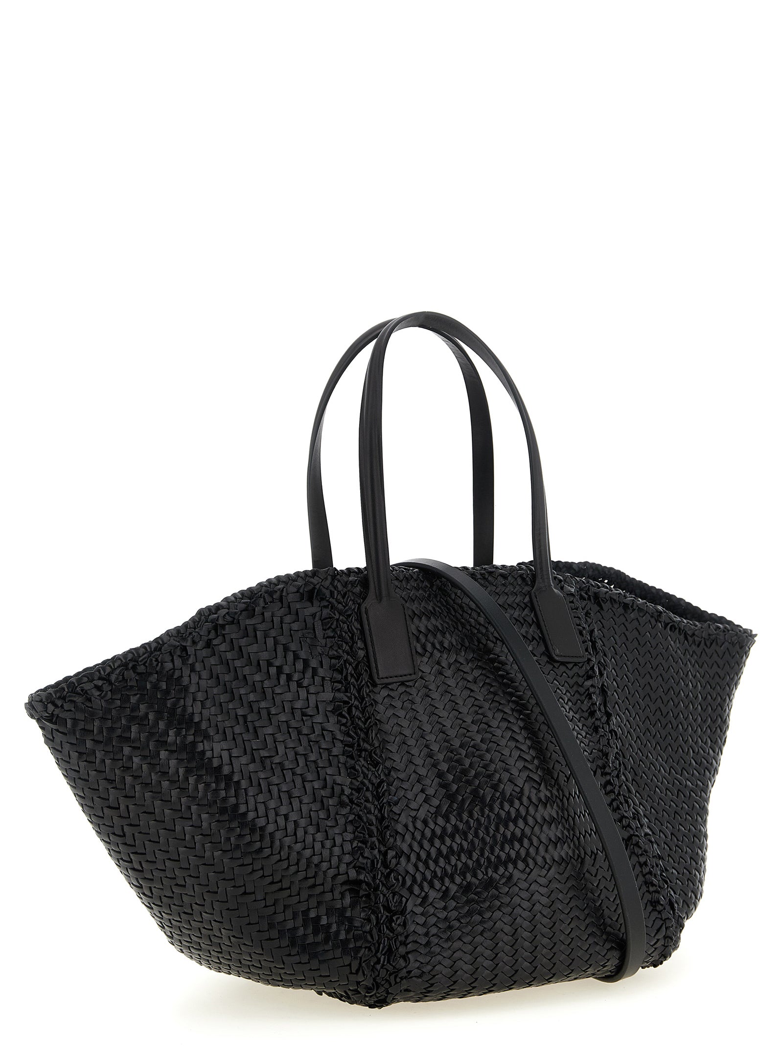 Black Calfskin Tote Bag