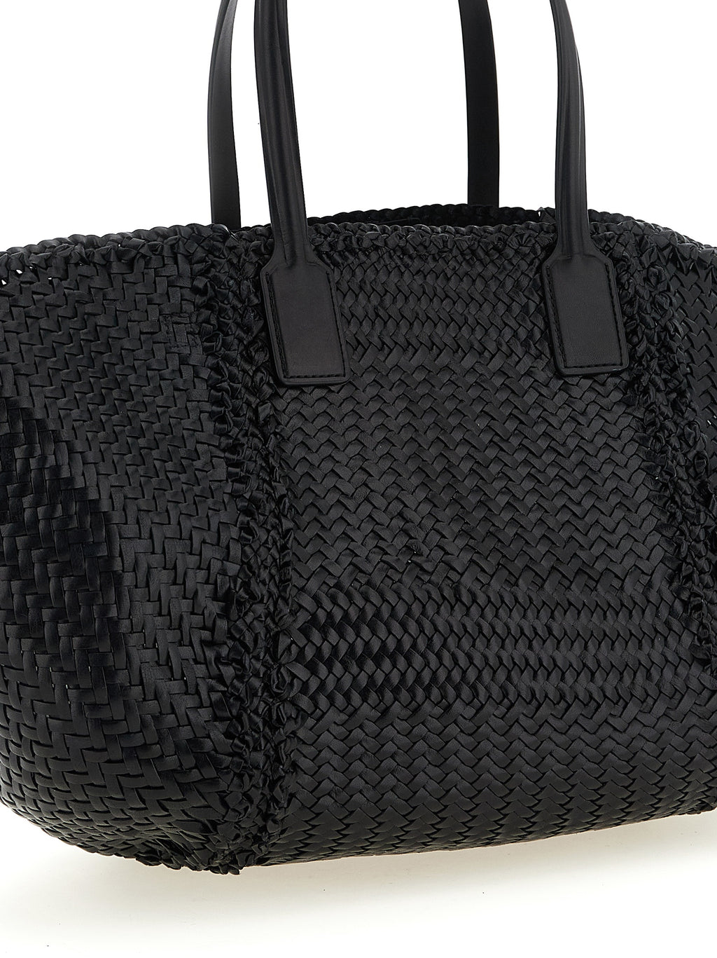 Black Calfskin Tote Bag