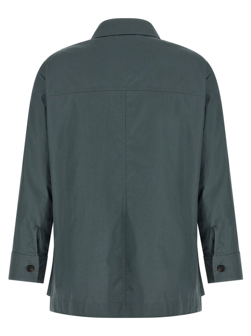 'S Max Mara Gray Cotton Blouse