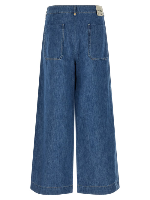 'S Max Mara Blue Cotton Cropped Jeans