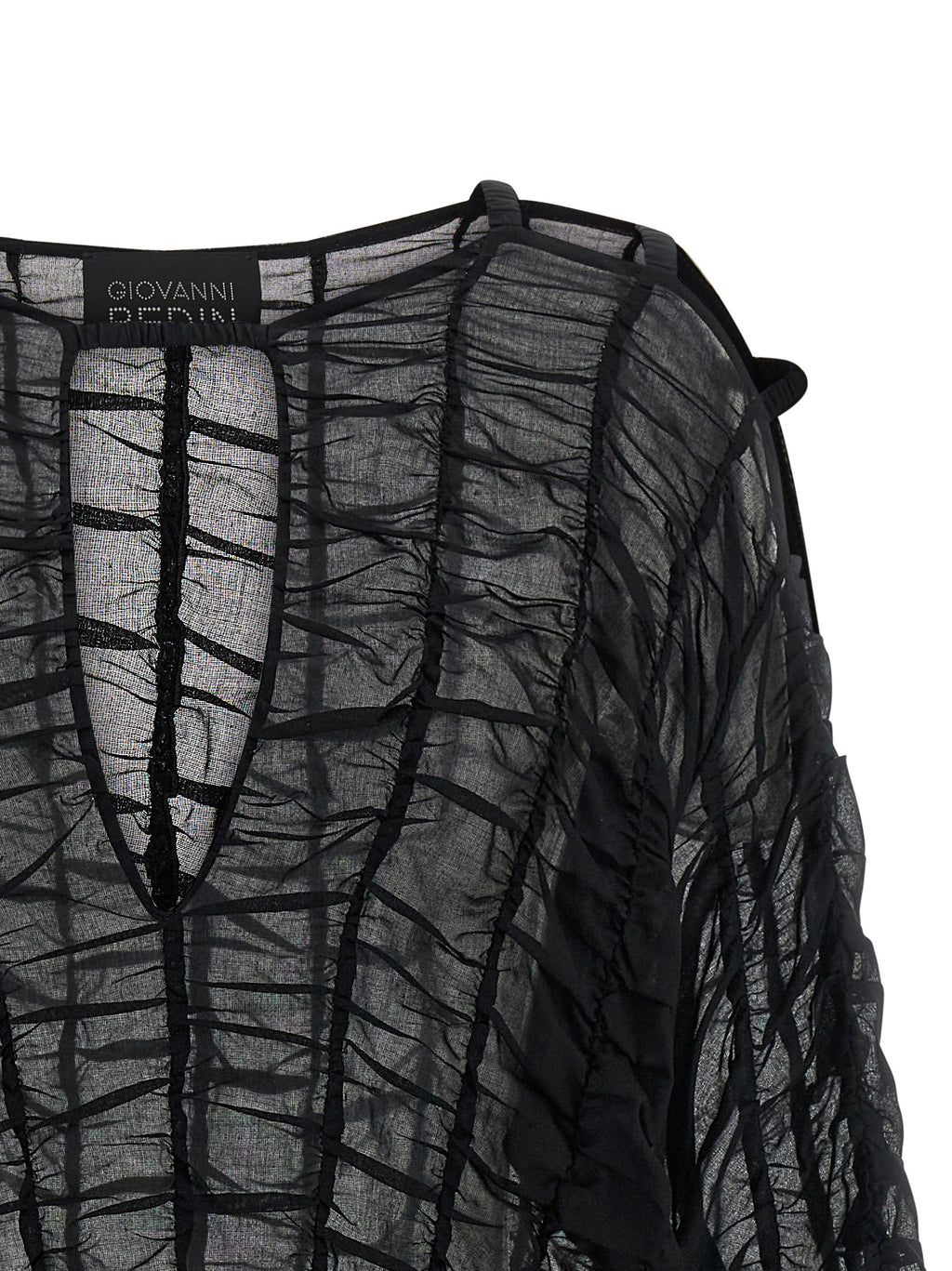 Black Cotton Short Dress