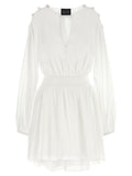 White Cotton Short Dress