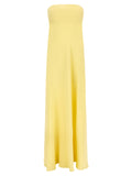 Bicolor Silk Long Dress
