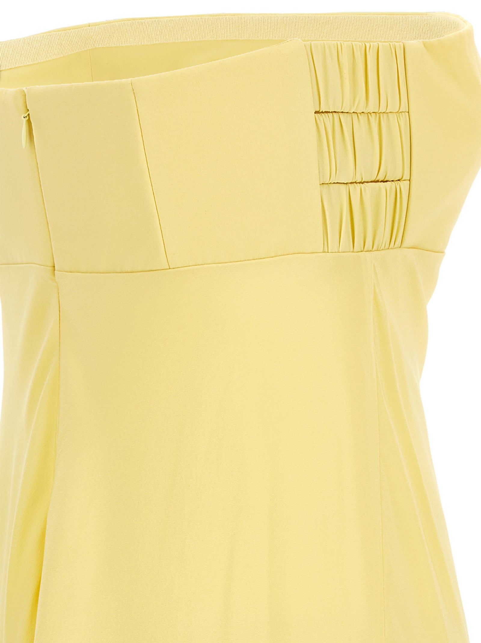 Bicolor Silk Long Dress