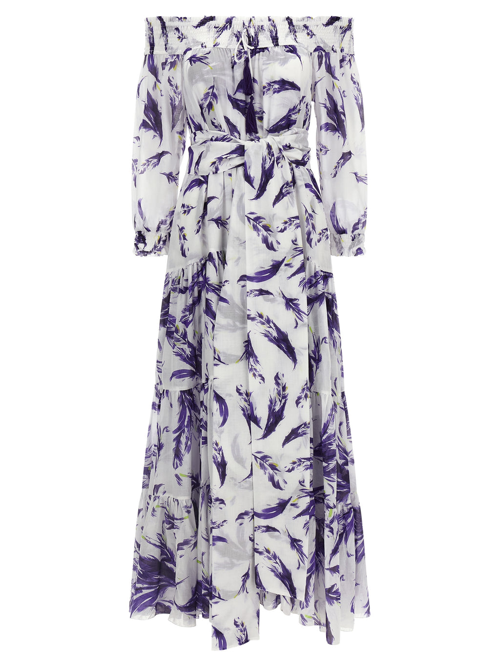 Purple Cotton Long Dress
