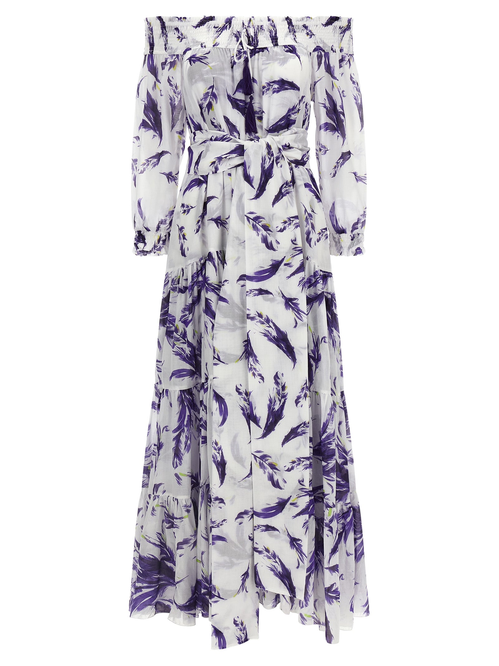 Purple Cotton Long Dress