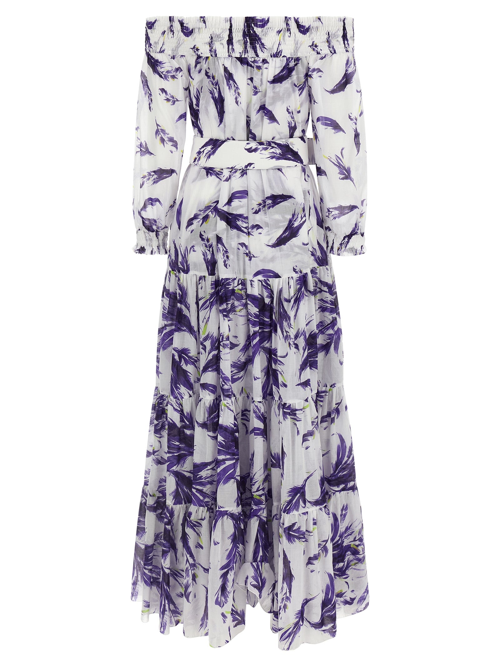 Purple Cotton Long Dress