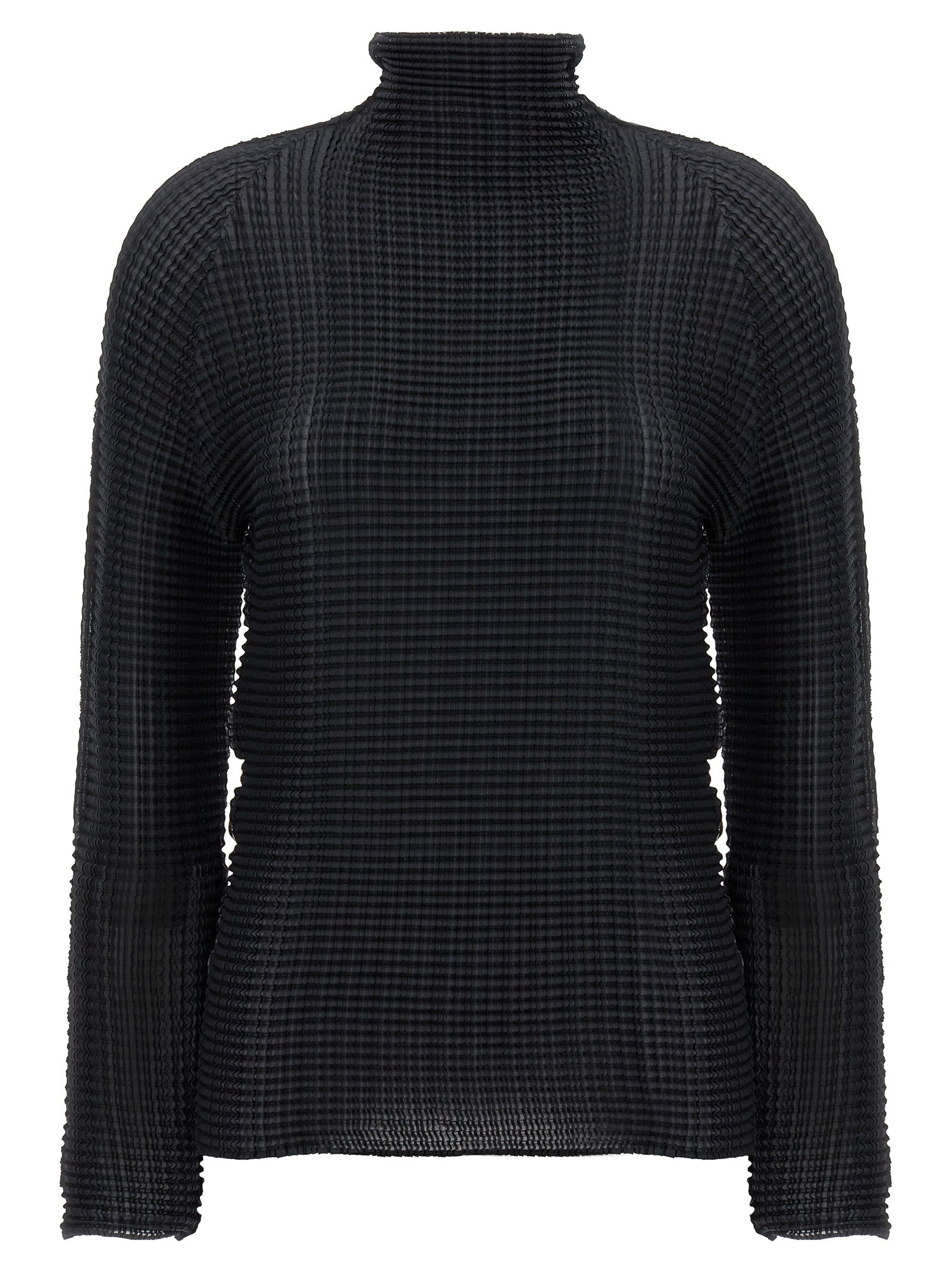 Black Polyester Cardigan