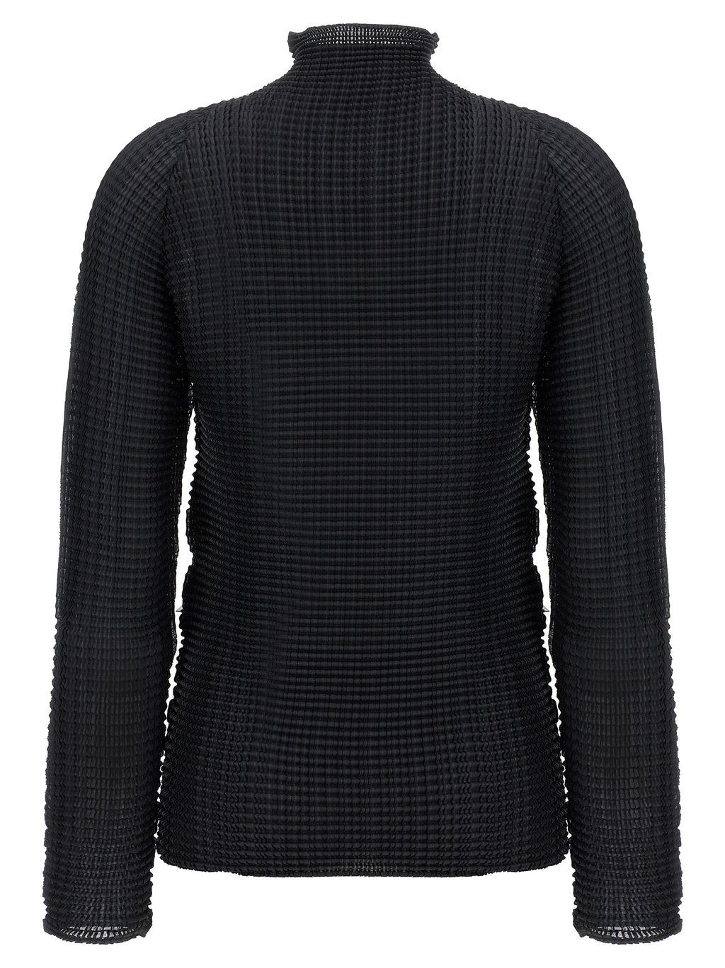 Black Polyester Cardigan