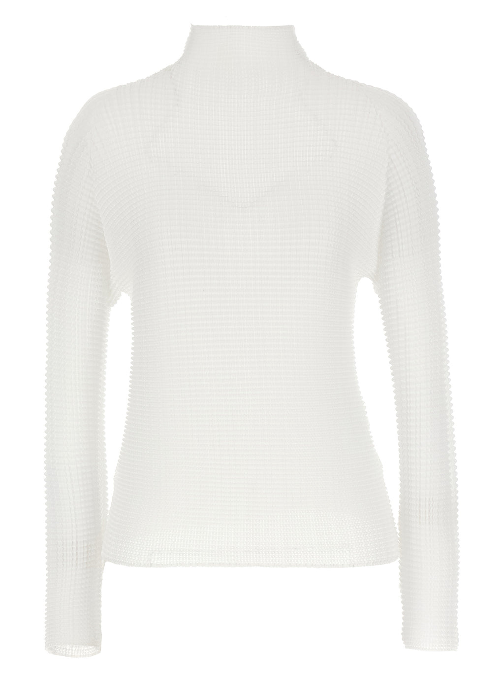 White Polyester Cardigan