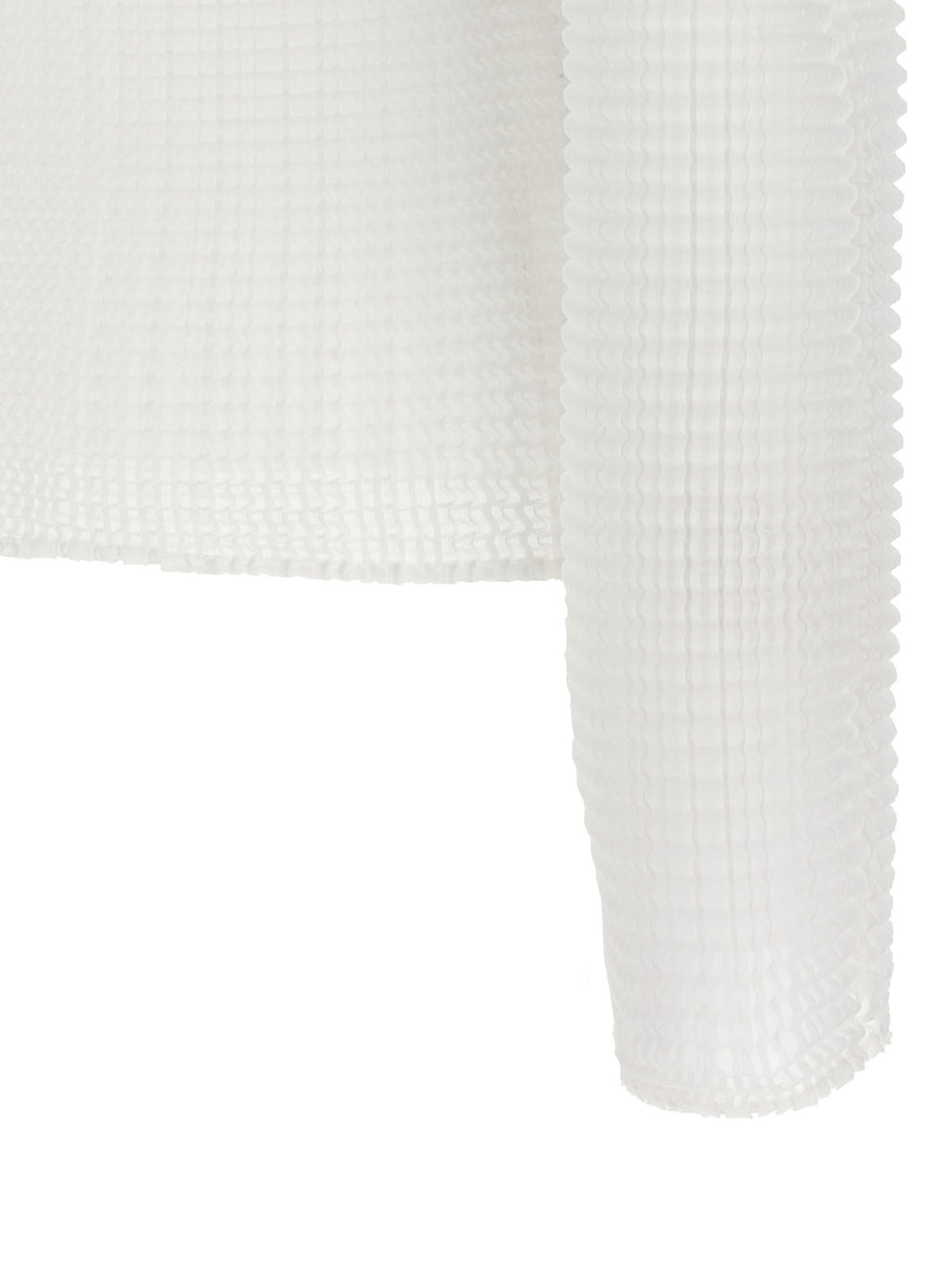 White Polyester Cardigan