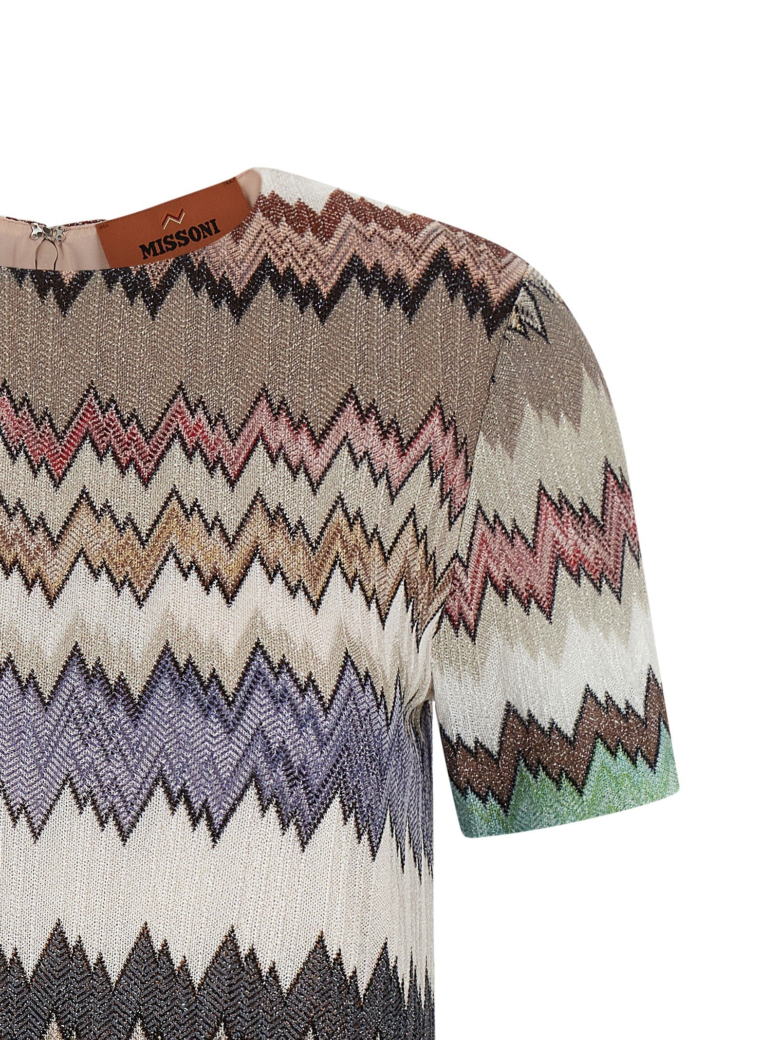 Multicolor Viscose Short Dress