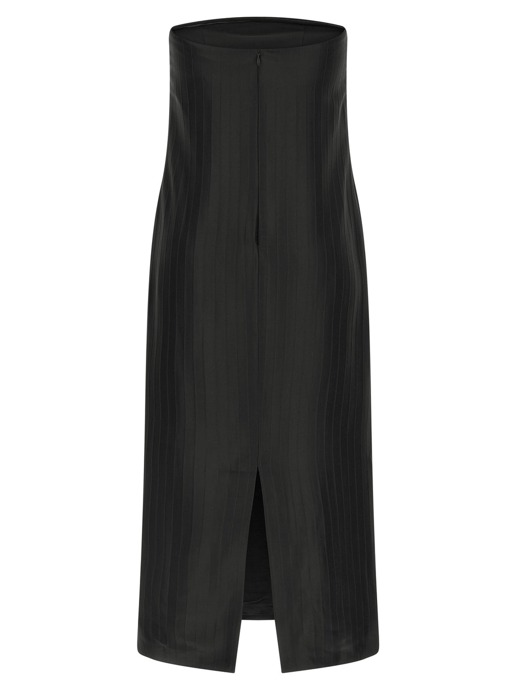 Black Viscose Midi Dress