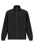 Black Polyester Full-Length Jacket
