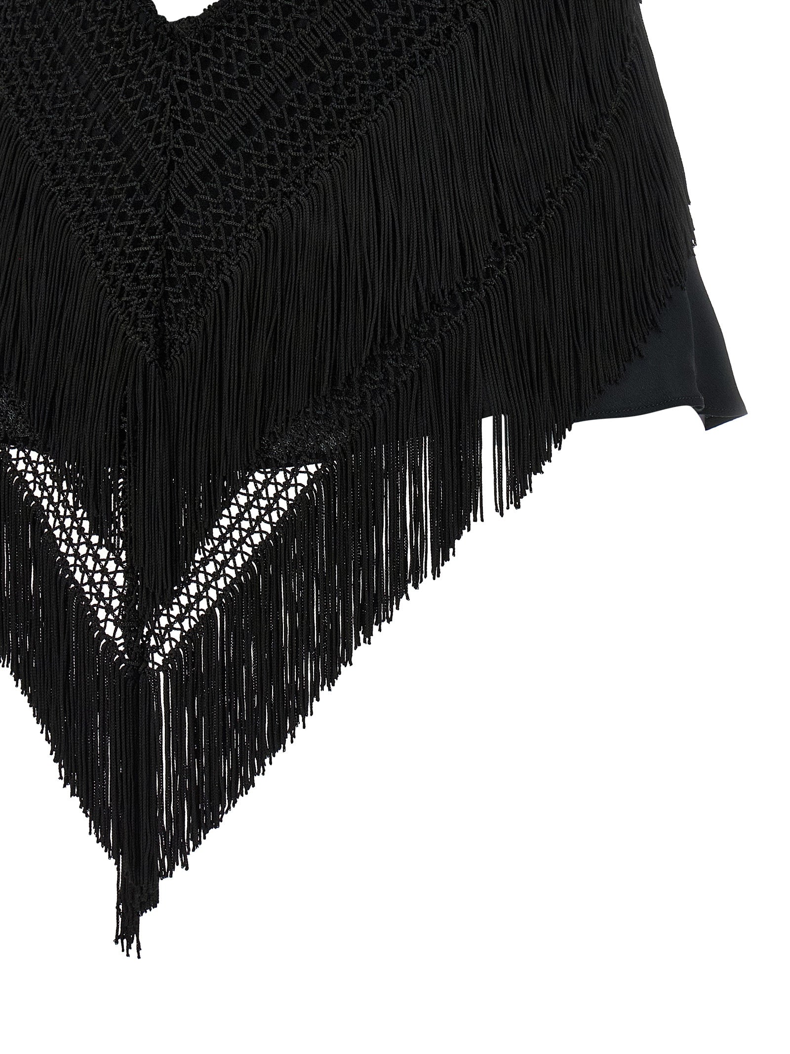 Black Acetate Tank Tops