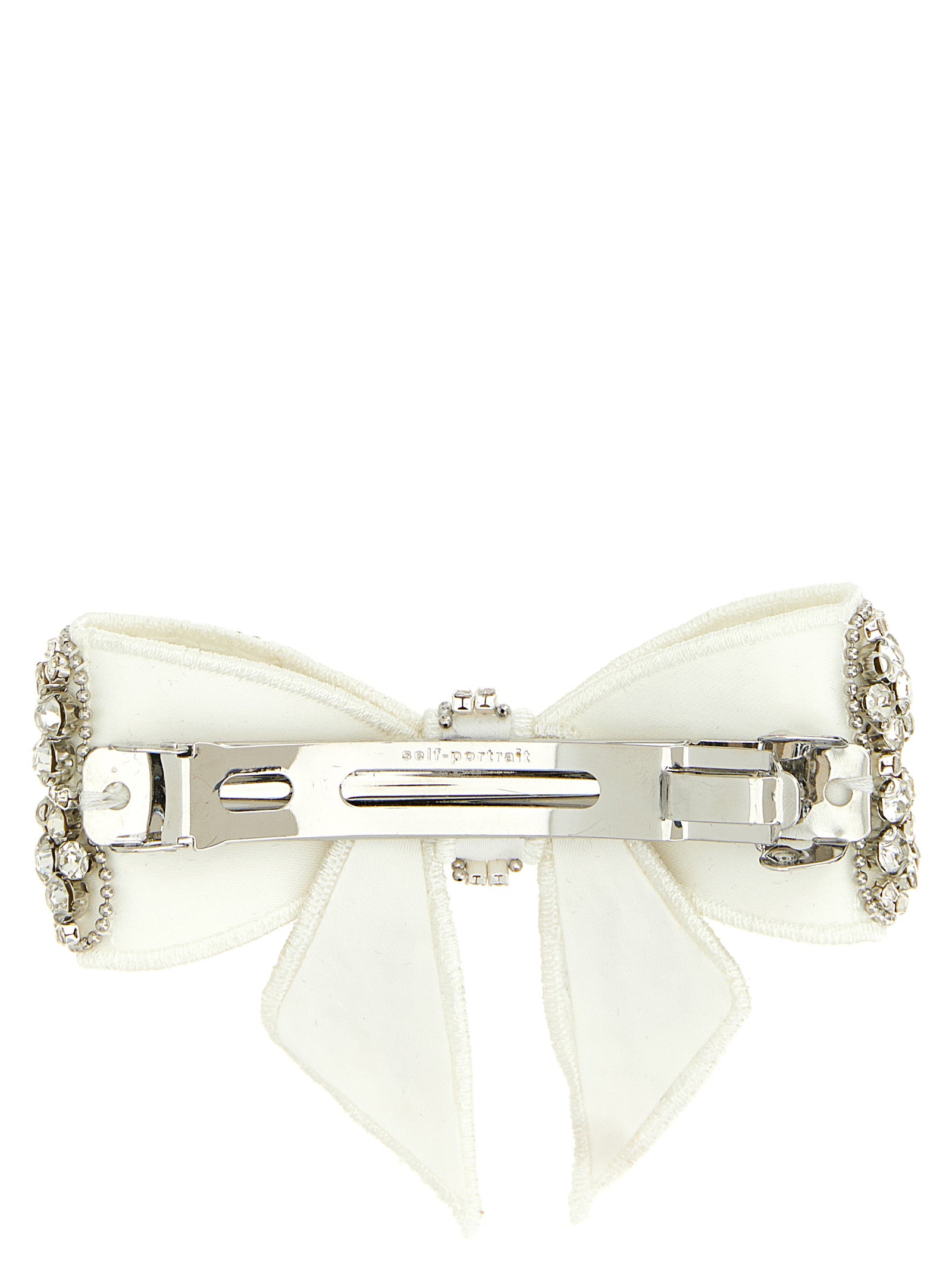 White Polyester Hair Clip