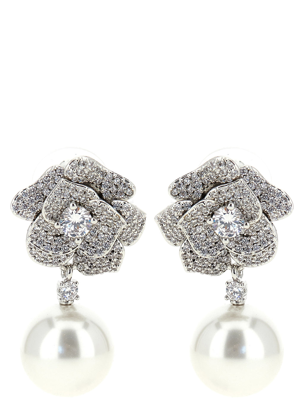 Silver Brass Earrings