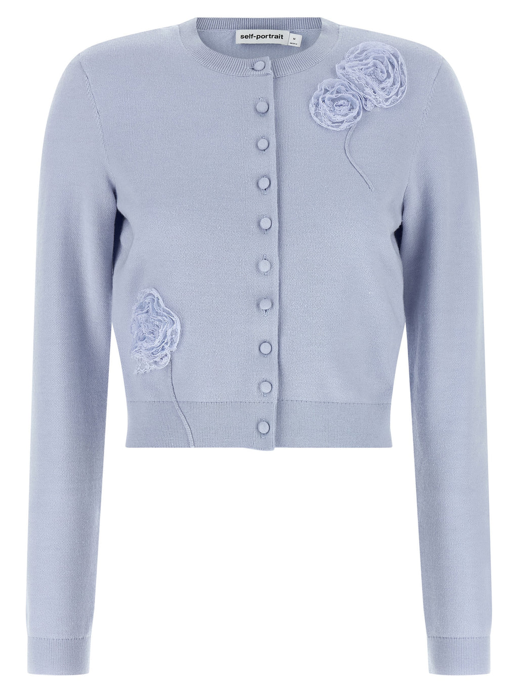 Blue Polyester Cardigan