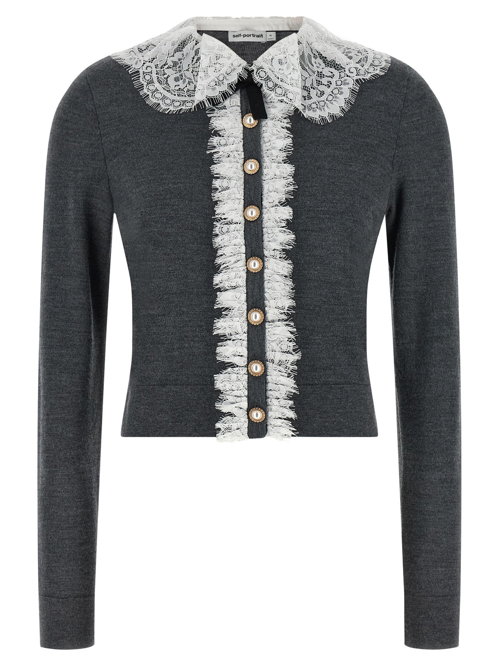 Gray Wool Cardigan